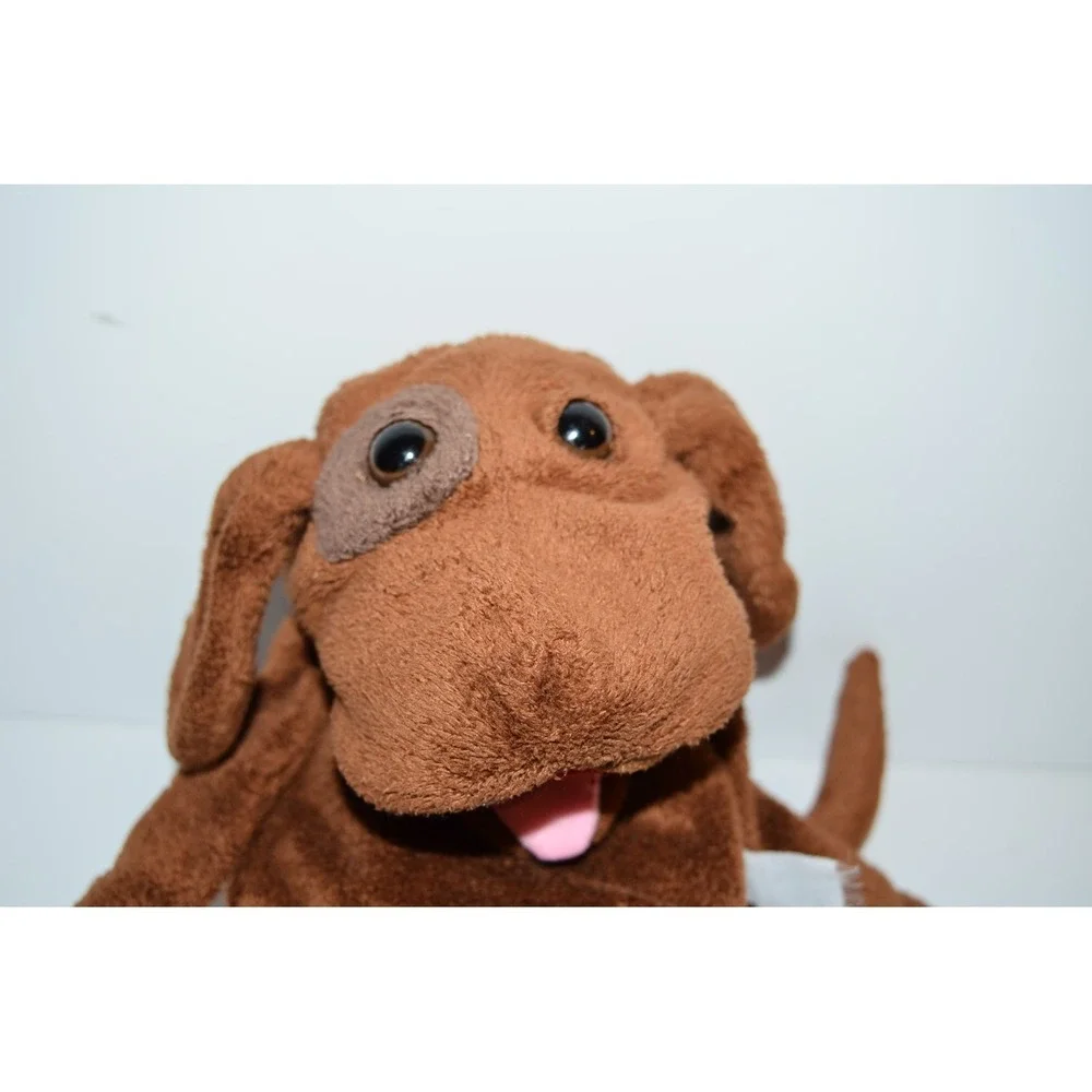 Maxi The Taxi Dog Hand Puppet ribbed sock base  Soft Plush Vtg golf‎ head cover